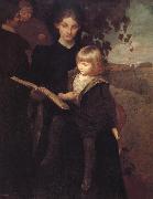 George de Forest Brush Mother and child oil painting